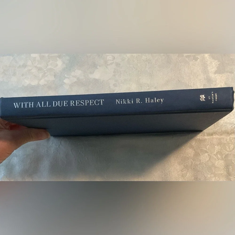 Book Set SHADOW‎ by Bob Woodward and WITH ALL DO RESPECT by Nikki R Haley Hardc